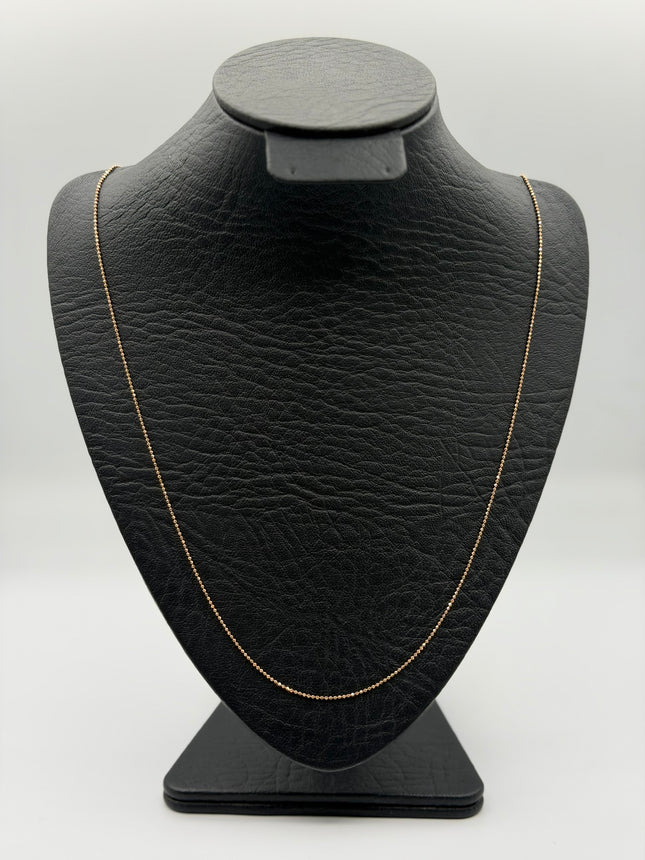 Cadena It mini militar Oro rosa 18k +3 / 2,37 Gr / 1 mm / 60 Cm