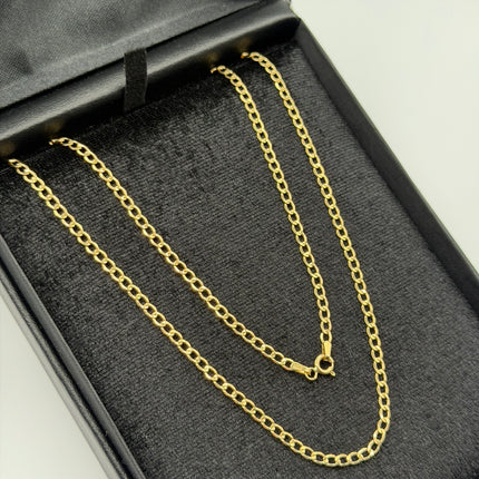 Cadena It cubana Oro amarillo 18k +1 / 3,22 Gr / 2,7 mm / 60 Cm
