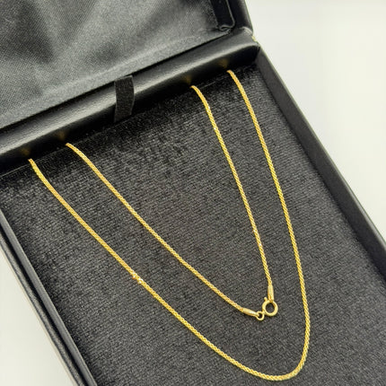 Cadena It china Oro amarillo 18k +3 / 1,86 Gr / 1,04 mm / 60 Cm
