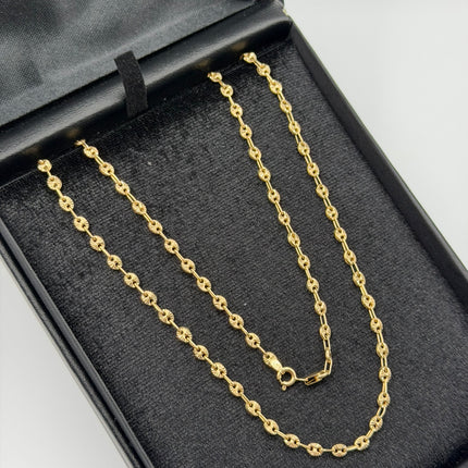 Cadena baby gc diamantada Oro amarillo 18k 6,80 Gr / 3,4 mm / 55 Cm