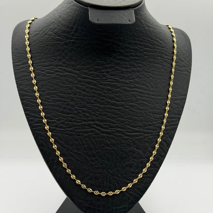 Cadena baby gc diamantada Oro amarillo 18k 6,80 Gr / 3,4 mm / 55 Cm