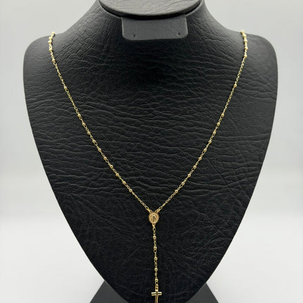 Rosario virgen milagrosa Oro amarillo 18k +1 / 3,91 Gr / 2 mm / 50 Cm