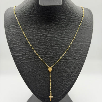 Rosario virgen milagrosa Oro amarillo 18k +1 / 3,97 Gr / 2 mm / 50 Cm