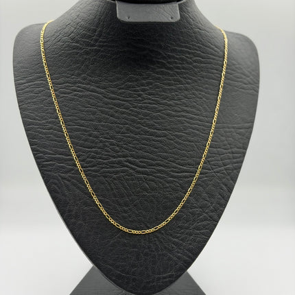 Cadena It figaro 3x1 Oro amarillo 18k +3 / 1,81 Gr / 2 mm / 50 Cm