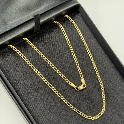 Cadena It figaro 3x1 Oro amarillo 18k +3 / 2,90 Gr / 2,3 mm / 50 Cm