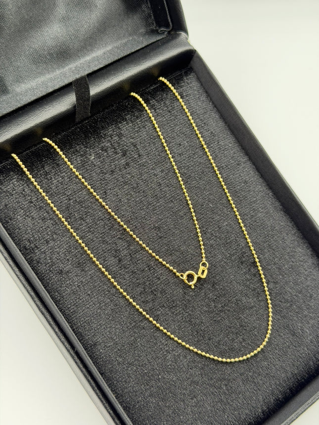 Cadena It mini militar Oro amarillo 18k +3 / 3,20 Gr / 1,25 mm / 50 Cm