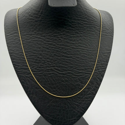 Cadena It mini militar Oro amarillo 18k +3 / 3,20 Gr / 1,25 mm / 50 Cm