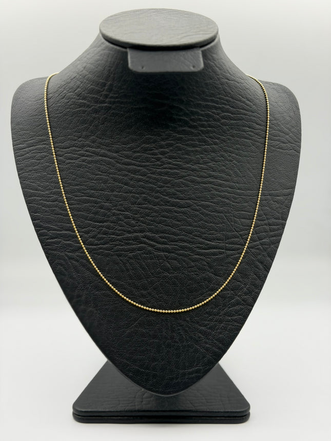 Cadena It mini militar Oro amarillo 18k +3 / 3,20 Gr / 1,25 mm / 50 Cm