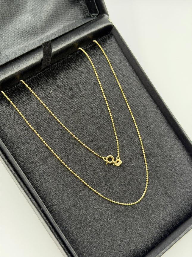 Cadena It mini militar Oro amarillo 18k +3 / 2,24 Gr / 1 mm / 50 Cm
