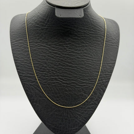 Cadena It mini militar Oro amarillo 18k +3 / 2,24 Gr / 1 mm / 50 Cm