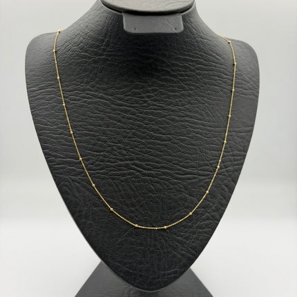 Cadena It aro seguido bola lisa Oro amarillo 18k +3 / 1,25 Gr / 1,48 mm / 50 Cm