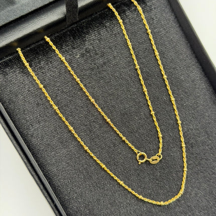 Cadena It lazo con bola lisa Oro amarillo 18k +3 / 1,50 Gr / 2 mm / 50 Cm