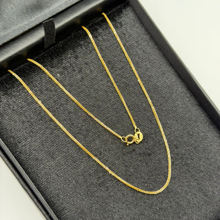 Cadena It mini franco Oro amarillo y Oro blanco 18k +3 / 2,00 Gr / 1 mm / 50 Cm