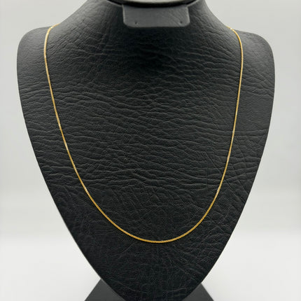 Cadena It mini franco Oro amarillo y Oro blanco 18k +3 / 2,00 Gr / 1 mm / 50 Cm