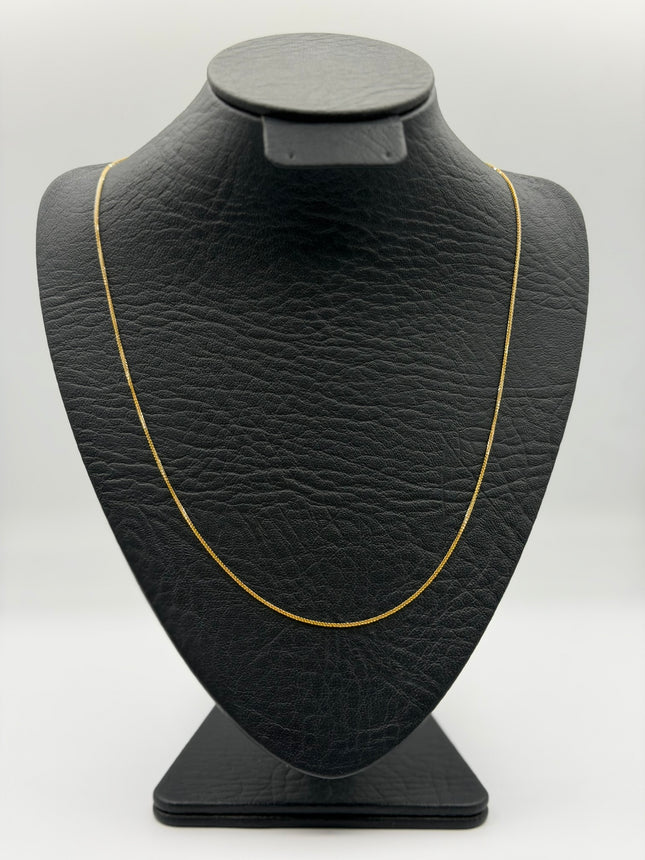Cadena It mini franco Oro amarillo y Oro blanco 18k +3 / 2,00 Gr / 1 mm / 50 Cm