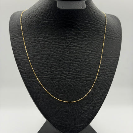 Cadena It singapur Oro amarillo 18k +3 / 1,66 Gr / 1 mm / 50 Cm