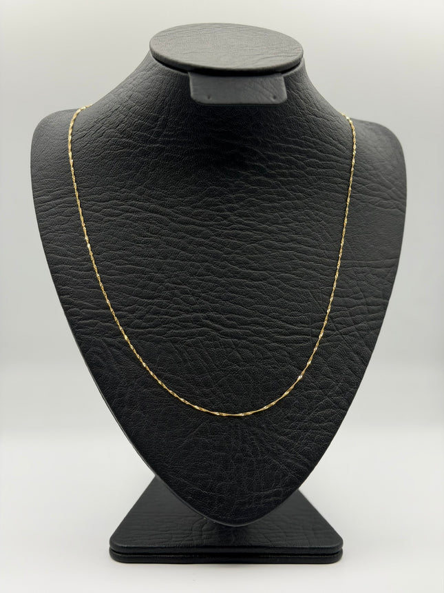 Cadena It singapur Oro amarillo 18k +3 / 1,66 Gr / 1 mm / 50 Cm