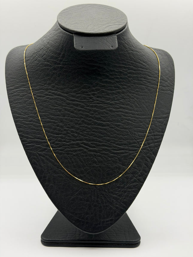 Cadena It veneciana Oro amarillo 18k +3 / 1,18 Gr / 0,7 mm / 50 Cm