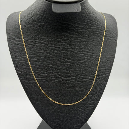 Cadena It plana Tres oros 18k +3 / 1,97 Gr / 1,4 mm / 50 Cm