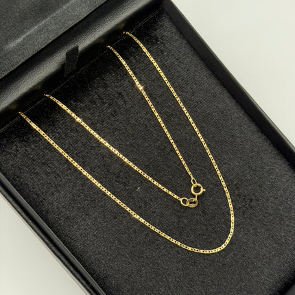 Cadena It plana Oro amarillo 18k +3 / 1,58 Gr / 1,22 mm / 50 Cm
