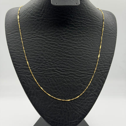 Cadena It singapur Oro amarillo 18k +3 / 1,52 Gr / 1,5 mm / 50 Cm