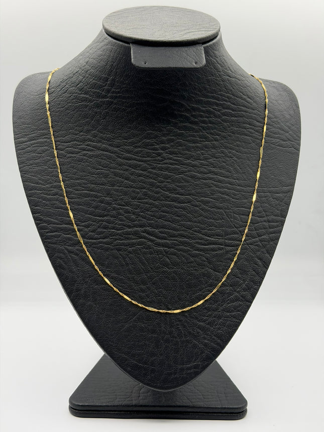 Cadena It singapur Oro amarillo 18k +3 / 1,52 Gr / 1,5 mm / 50 Cm