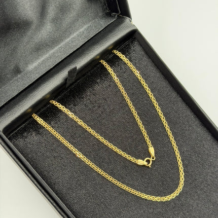 Cadena It tejido chino Oro amarillo 18k +3 / 2,98 Gr / 2,2 mm / 45 Cm