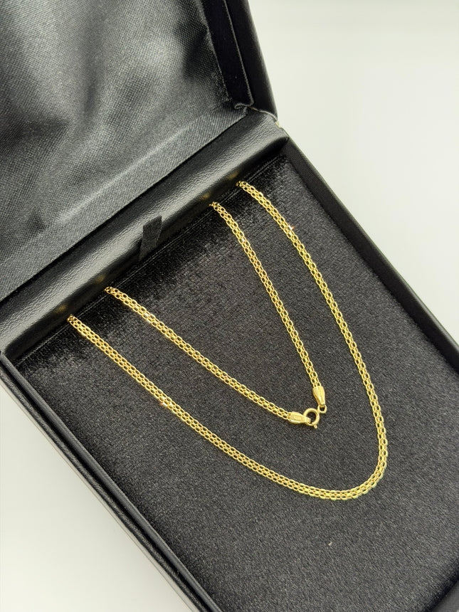 Cadena It tejido chino Oro amarillo 18k +3 / 2,98 Gr / 2,2 mm / 45 Cm