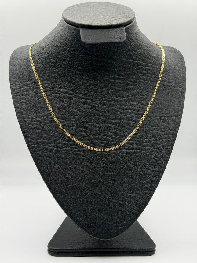Cadena It tejido chino Oro amarillo 18k +3 / 2,98 Gr / 2,2 mm / 45 Cm