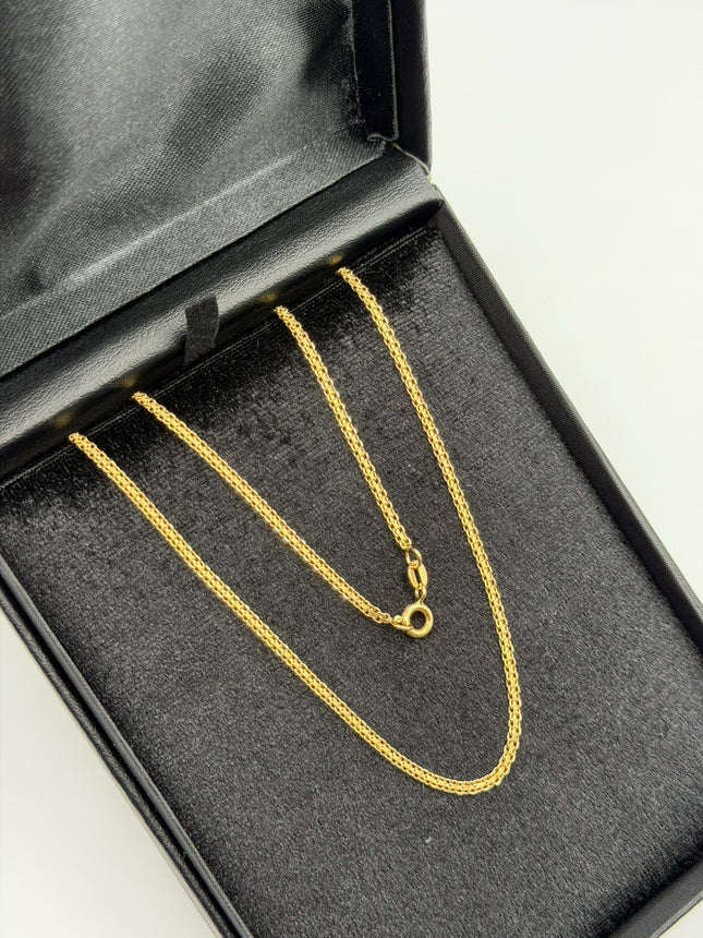 Cadena It tejido chino Oro amarillo 18k +3 / 4,38 Gr / 2,2 mm / 45 Cm