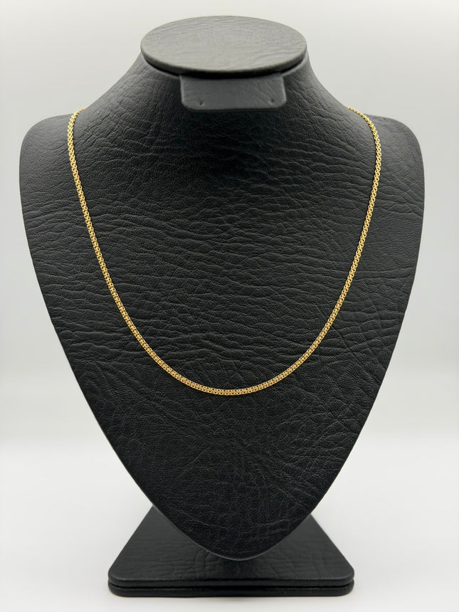 Cadena It tejido chino Oro amarillo 18k +3 / 4,38 Gr / 2,2 mm / 45 Cm