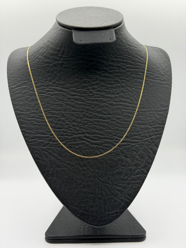 Cadena It cadena plana lisa Oro amarillo 18k +3 / 1,48 Gr / 1,21 mm / 45 Cm