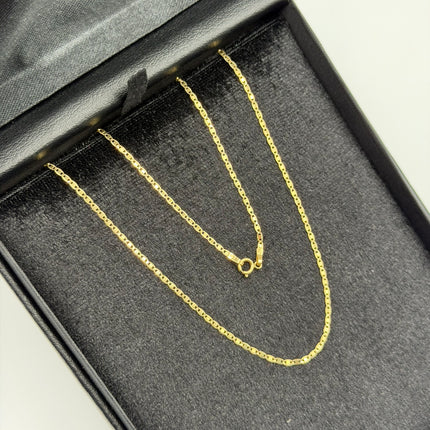 Cadena It plana Oro amarillo 18k +3 / 1,57 Gr / 1,2 mm / 45 Cm