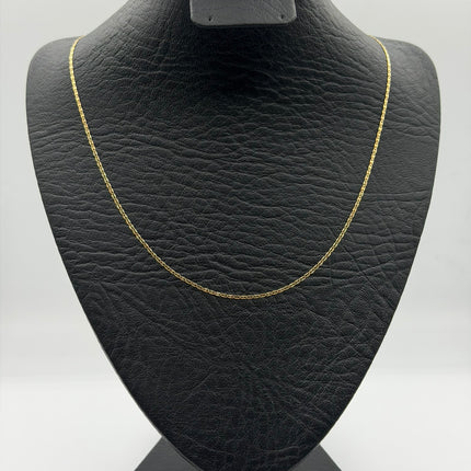 Cadena It plana Oro amarillo 18k +3 / 1,57 Gr / 1,2 mm / 45 Cm