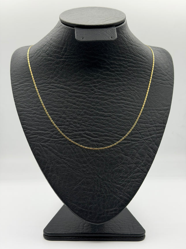 Cadena It plana Oro amarillo 18k +3 / 1,57 Gr / 1,2 mm / 45 Cm