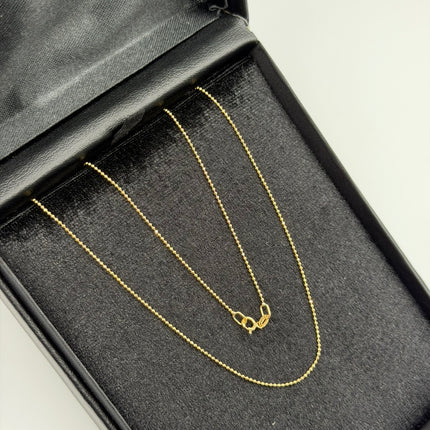 Cadena It mini militar Oro amarillo 18k +3 / 1,88 Gr / 1 mm / 45 Cm