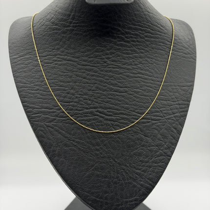 Cadena It mini militar Oro amarillo 18k +3 / 1,88 Gr / 1 mm / 45 Cm